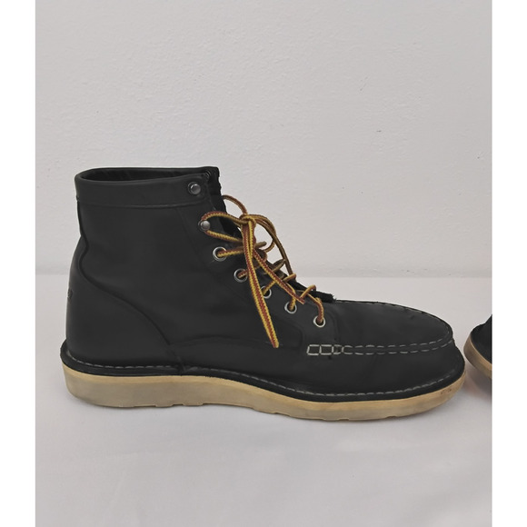 Danner Bull Run Moc Toe Work Boots Men\'s 11.5 Black Steel Toe Lace Up *W4778 main image 11